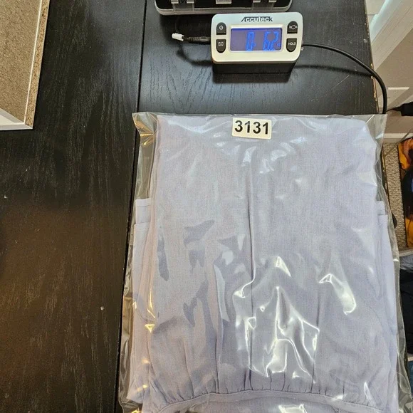 J Jill Linen Blend Cutwork Tunic Top Women M Missy Blue Raglan Coastal Boho Poet - Picture 9 of 9